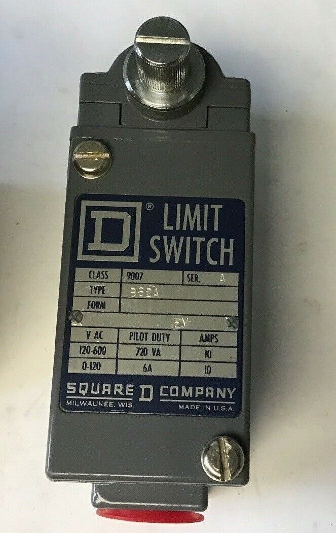 SQUARE D 9007 B62A TURRET HEAD LIMIT SWITCH SER. A