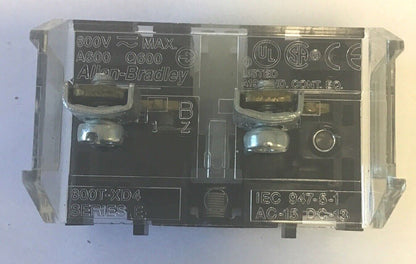ALLEN BRADLEY 800T-XD4 CONTACT BLOCK SER.E 500VAC  ***LOTOF10***