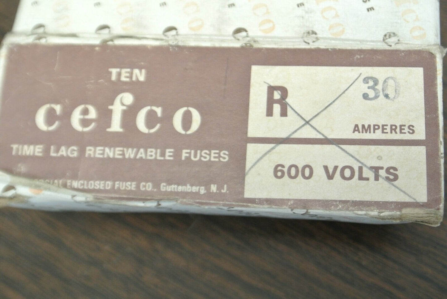 CEFCO REN30 TIME-LAG RENEWABLE FUSE / 30A / 600V / NEW SURPLUS / EACH