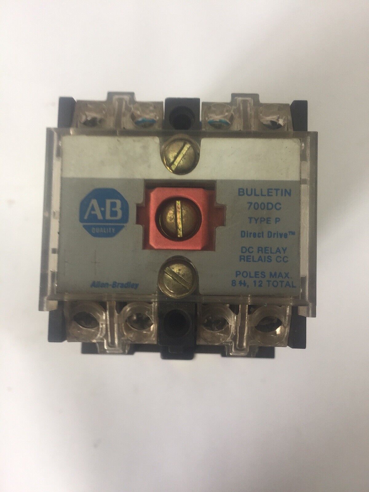 ALLEN BRADLEY 700DC-P400Z24 DC RELAY SER D 600V PD714 COIL 24VDC BULLETIN 700DC