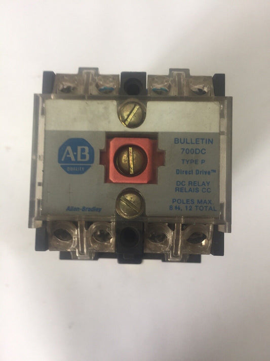 ALLEN BRADLEY 700DC-P400Z24 DC RELAY SER D 600V PD714 COIL 24VDC BULLETIN 700DC