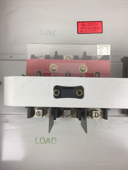 WESTINGHOUSE SDSN6030 DISCONNECT SWITCH 600 VAC 250 VDC 60 AMP 6 POLES