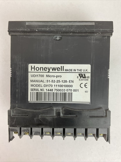 HONEYWELL UDI1700 MICRO-PRO DI170 1110010000 DIGITAL PANEL INDICATOR