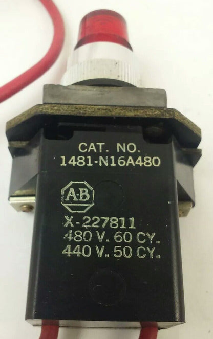 ALLEN BRADLEY 1481-N16A480 SER. L PILOT LIGHT KIT 440/480V-50/60HZ, W/ X-227811