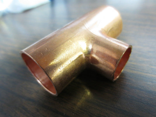 COPPER TEE 7/8" x 7/8" x 5/8" - NEW SURPLUS