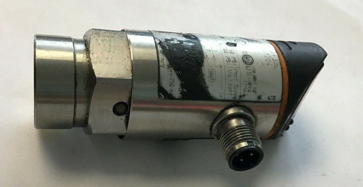 IFM Electronics Effector, PN7224 Sensor 0-150 PSI Range @ 700 PSI Max. 1/4" NPT