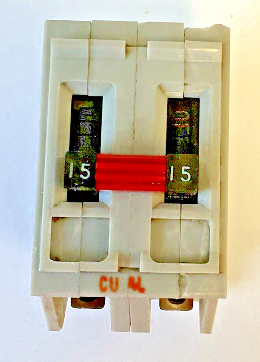 WADSWORTH A215C CIRCUIT BREAKER 15A 2POLE 120/240VAC TYPE A CLASS CTL NO SCREWS