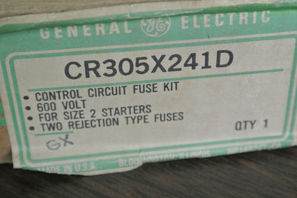 GE / GENERAL ELECTRIC CR305X241D CONTROL CIRCUIT FUSE KIT 600V SZ2 - NEW SURPLUS