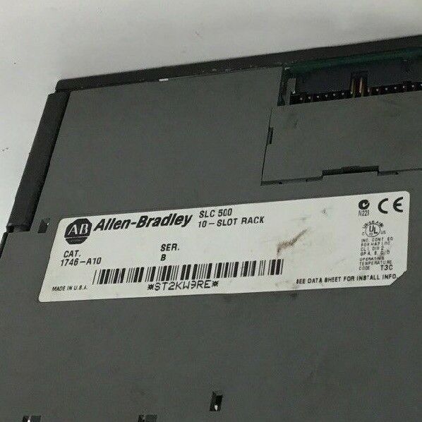 ALLEN BRADLEY 1746-P3 POWER SUPPLY SER.A  W/ 1746-A10 10 SLOT RACK