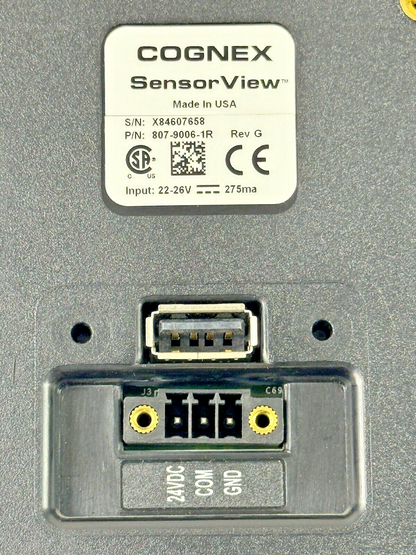 COGNEX - 807-9006-1R REV G - SENSORVIEW DISPLAY TERMINAL INTERFACE