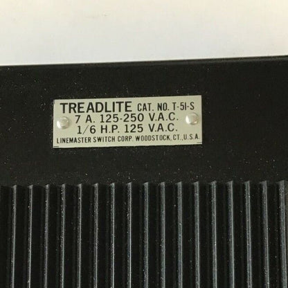 LINEMASTER TREADLITE T-51-S FOOTSWITCH 7A 125-250VAC 1/6H.P.