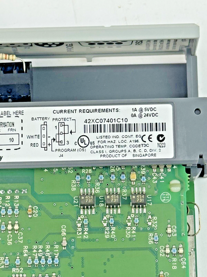 ALLEN-BRADLEY - 1747-L542 SER. C REV. A FRN: 10 -SLC 500 CPU PROCESS. & 1747-M13