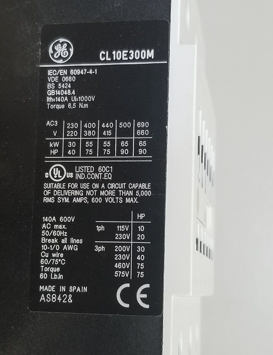 GE CL10E311MD CONTACTOR