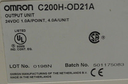 LOT of 3 / OMRON C200H-OD21A OUTPUT UNIT / 24VDC, 1.0A/POINT / FOR PARTS