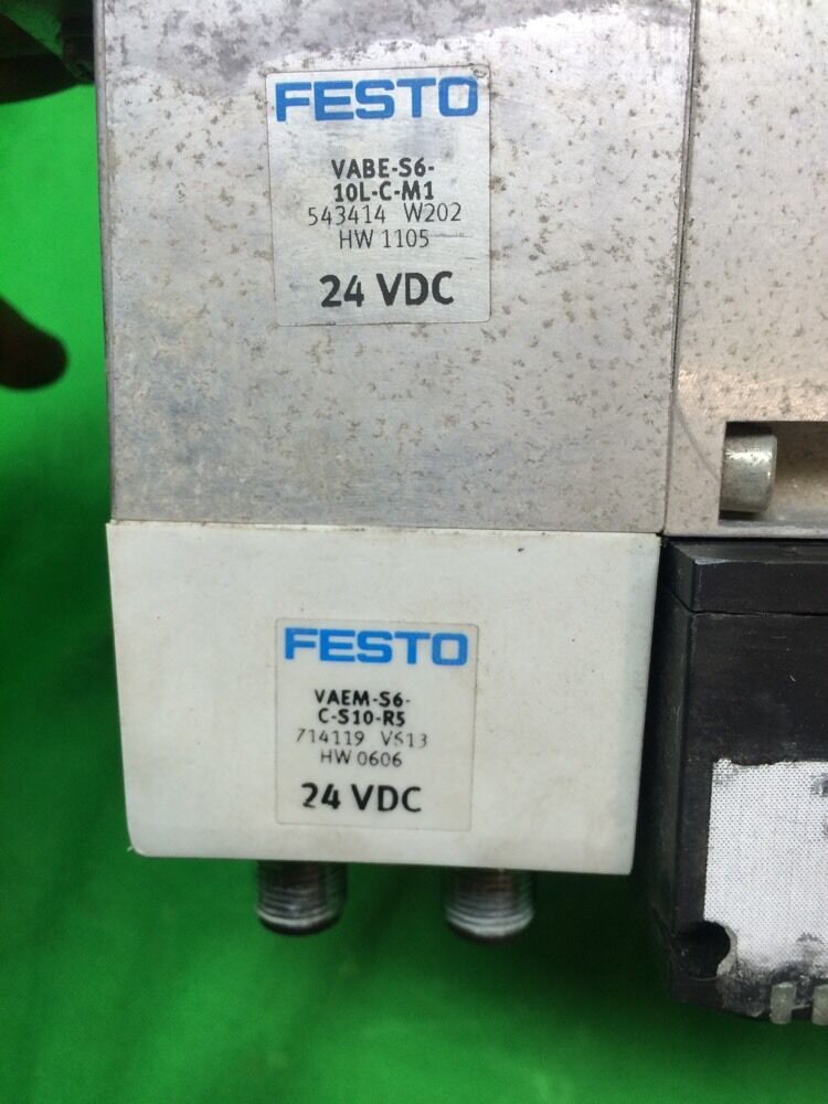 FESTO VABE-S6-C-S10-R5 WITH VSVA-B-T32C-AZD-A1-1T1L & VSVA-B-P53E-ZD-A1-1T1L