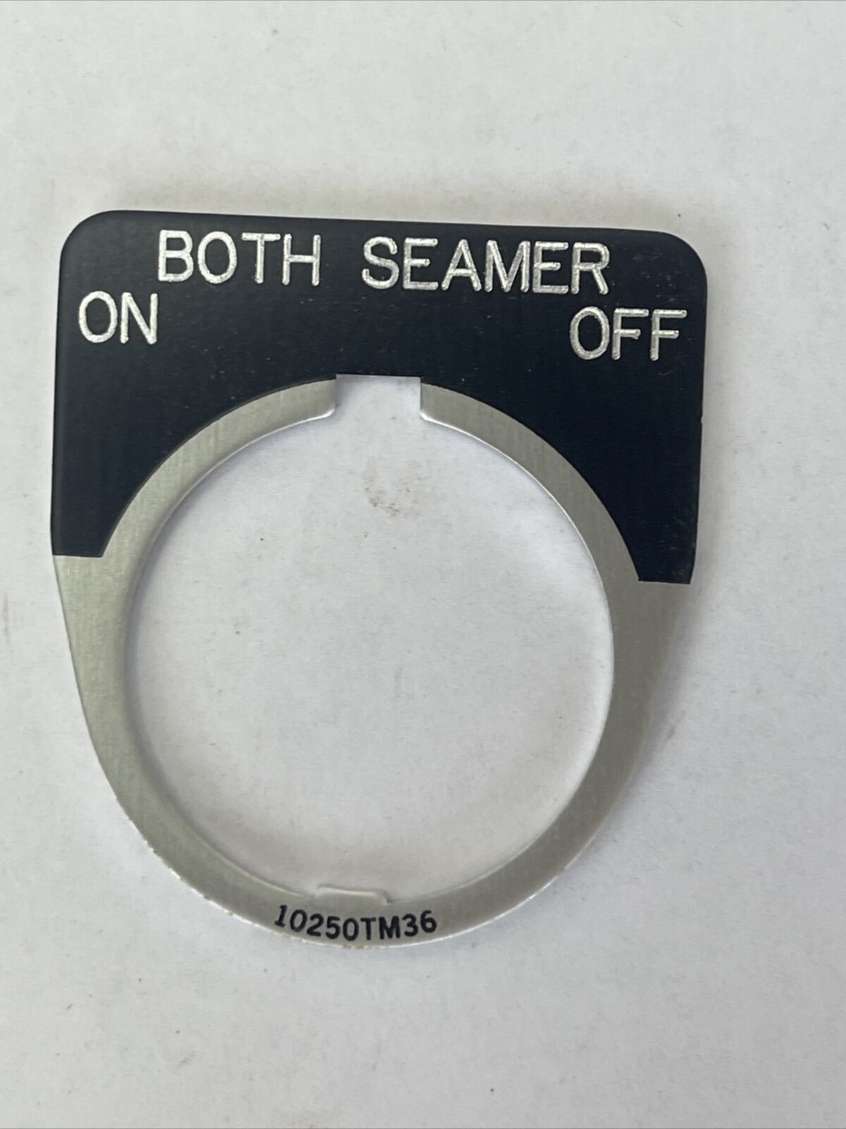 CUTLER HAMMER EATON 10250TM36 BOTH SEAMER ON OFF LEGEND PLATE (LOT OF 10)