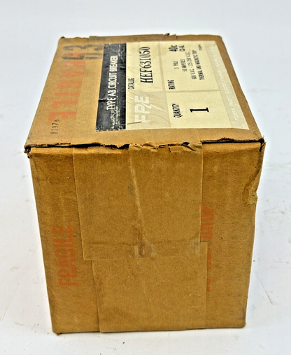 FPE - HEF631050 - MOLDED AB CIRCUIT BREAKER - 50 A, 3 POLE, 600 VAC - NEW SEALED