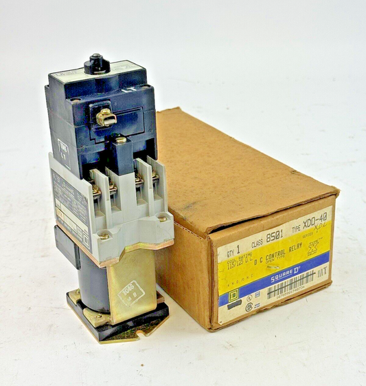 SQUARE D - CL: 8501 TP: XD0 40 FM: MT SER: A - CONTROL RELAY & 8501/XDL/SER. B