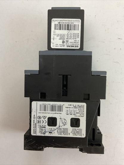 SIEMENS 3RT2025-1BB44-3MA0 CONTACTOR 600VAC 3PH 15HP COIL 24VDC