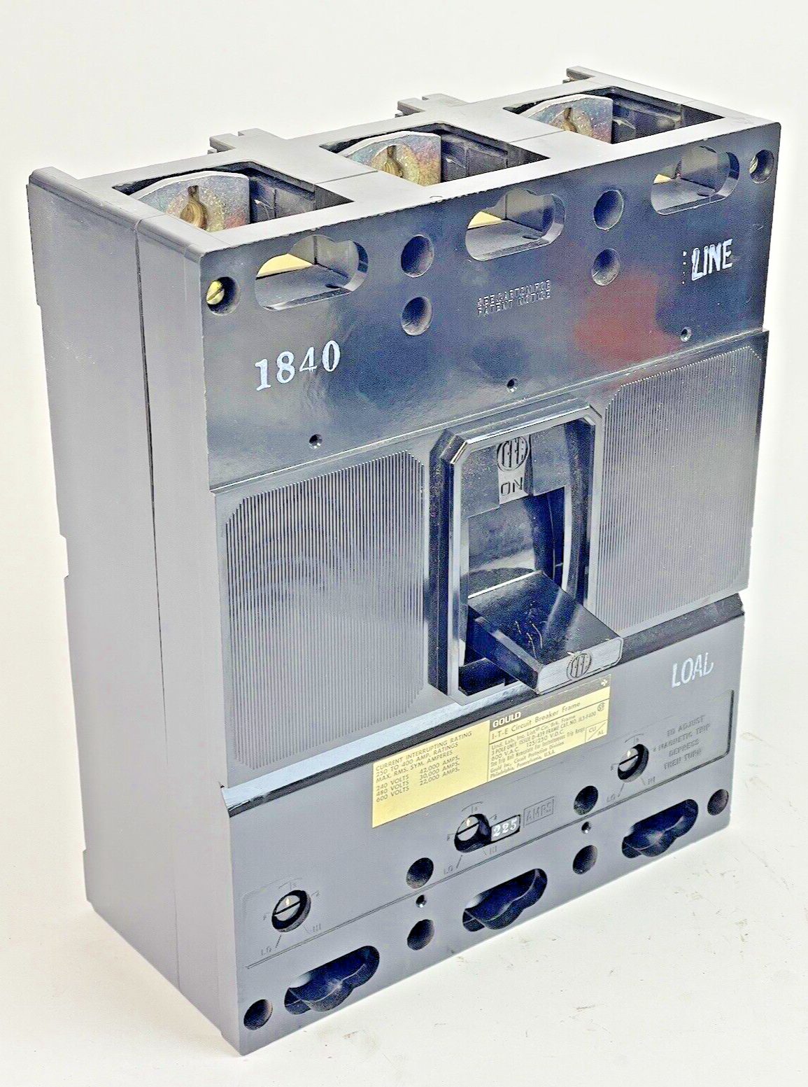 ITE/ GOULD/ SIEMENS - JL3-B225 -CIRCUIT BREAKER-225 A, 600 VAC, 3 POLE, 225 TRIP