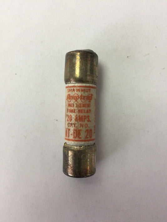 SHAWMUT AMP-TRAP AT-DE 20 DUAL ELEMENT TIME DELAY FUSE 20AMP 250VAC (LOT OF 10)