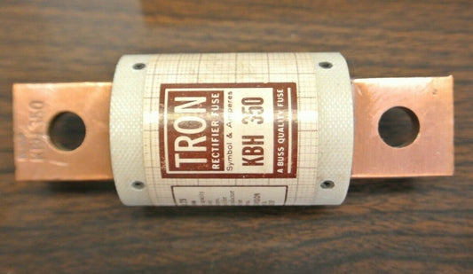 BOX of 5 / TRON / BUSSMANN KBH350 RECTIFIER FUSES / 500V / 350A / NEW SURPLUS
