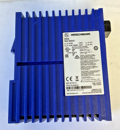 HIRSCHMANN RS30-0802O6O6SDAEHH09.1.00 RAIL SWITCH 60VDC 30VAC
