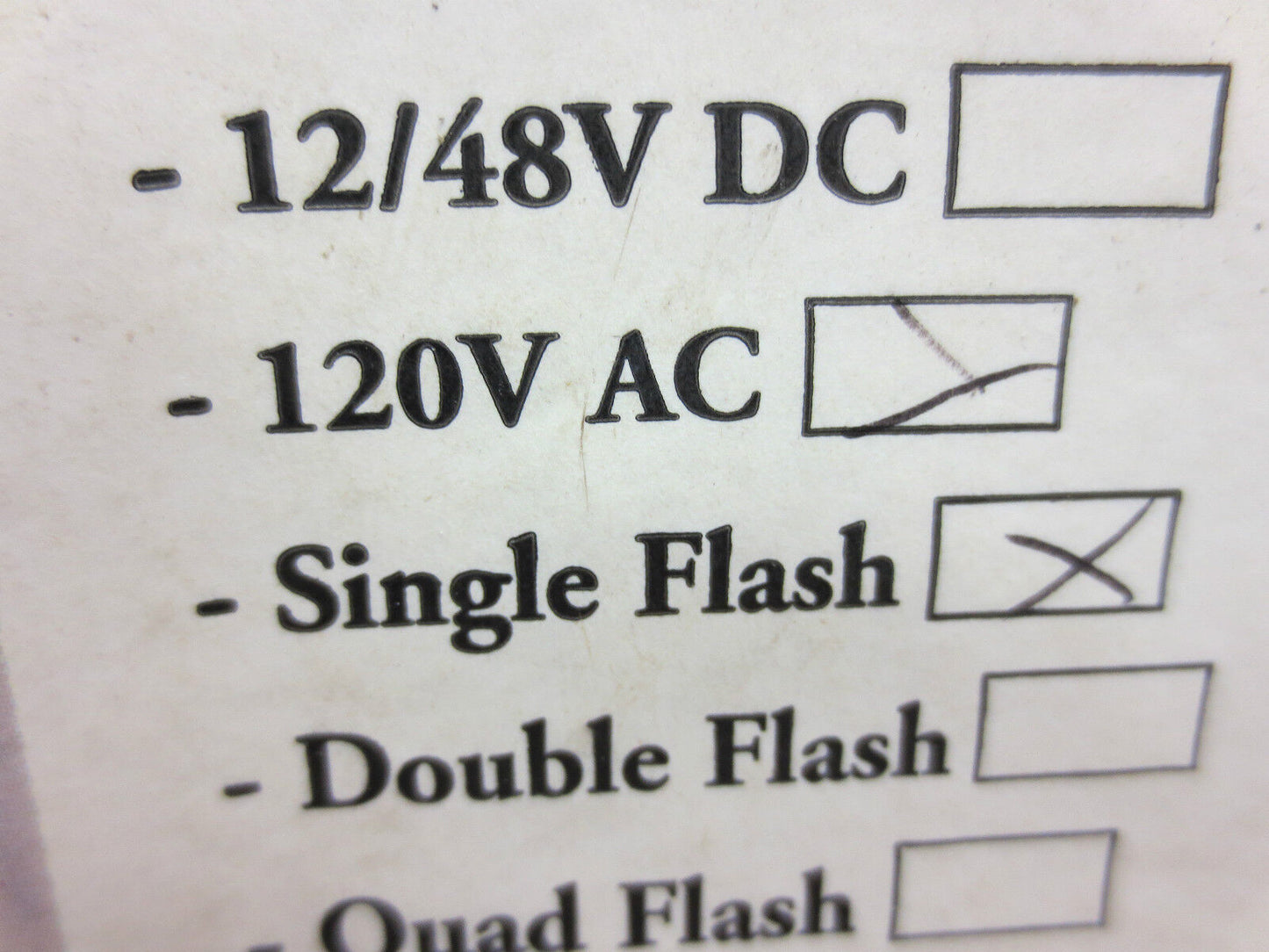 NORTH AMERICAN SIGNAL ST500-ACA STROBE LIGHT - 120VAC, SINGLE FLASH - AMBER