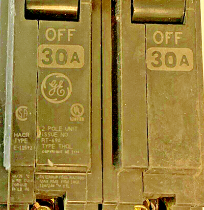 GE THQL2130 CIRCUIT BREAKER 30A TYPE THQL 120/240VAC ***LOTOF3***
