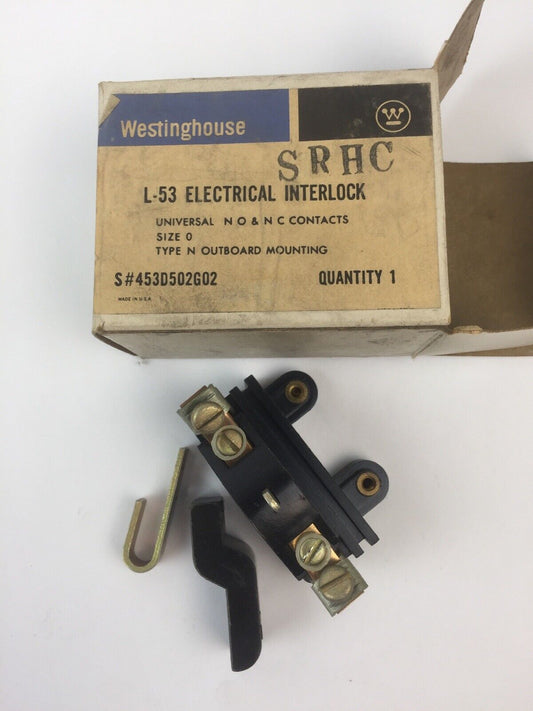 WESTINGHOUSE L53-4-5 ELECTRICAL INTERLOCK 600VAC 230VDC UNIVERSAL N.O.&N.C CONTA