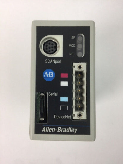 ALLEN BRADLEY 1203-GU6 COMMUNICATION MODULE DEVICENET 24VDC SCANPORT 12VDC