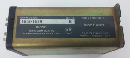 ALLEN BRADLEY, 1618-T07A, SER. B, DIODE UNIT, 1AMP 600 PEAK REC VOLTS, 600V