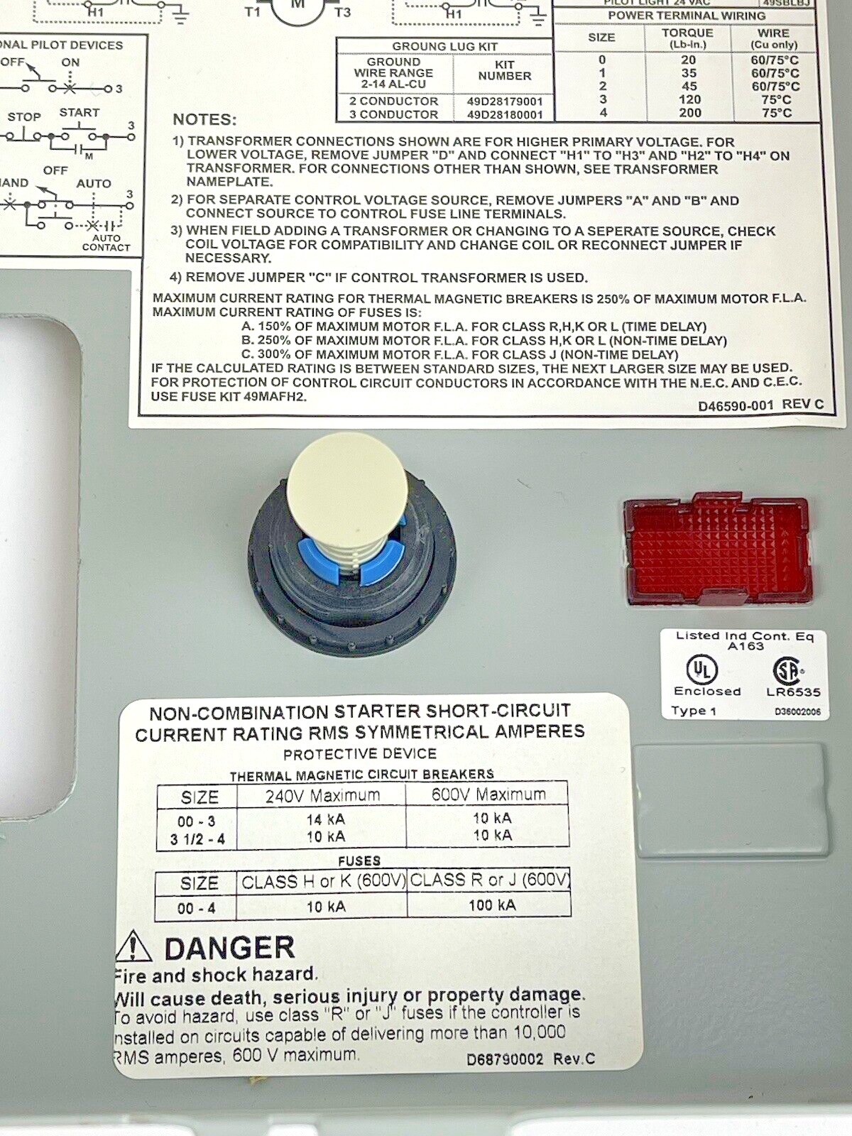 SIEMENS - 14DUD12BF - MAGNETIC STARTER - 1PH, 27 Amps, Nema Size 1, 120V Coil