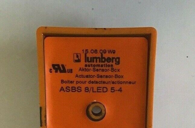 LUMBERG AUTOMATION ASBS8/LED-5/4 8 MULTI PORT CONNECTION SENSOR BOX 30V/12A