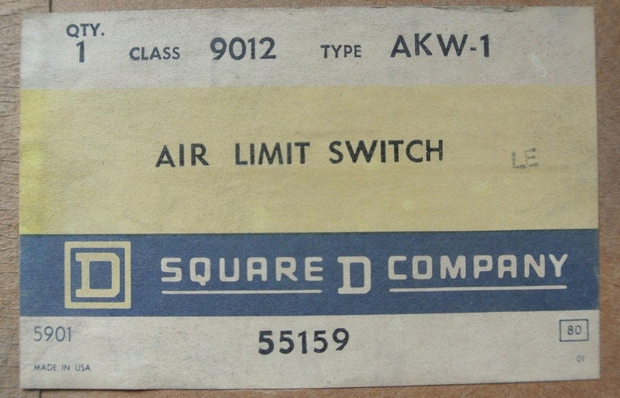 SQUARE D 9012 AKW-1 - AIR LIMIT SWITCH -  NEW SURPLUS