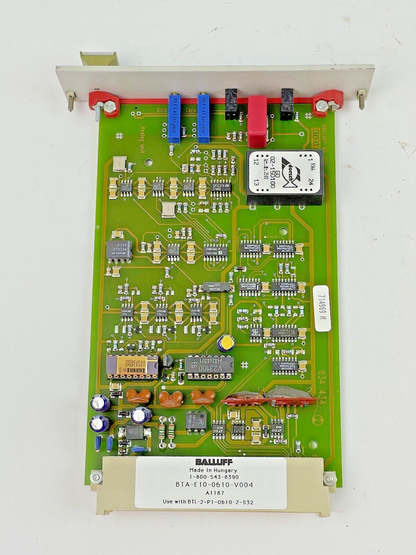 BALLUFF - BTA-E10-0610-V004 - ANALOG UNIT W/ BKS-S39-F48 EUROCARD HOLDER