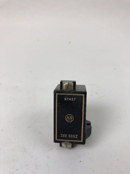 ALLEN BRADLEY 87A27 COIL 24V 60CY