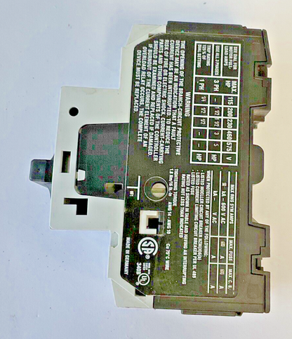 MOELLER PKZM0-6.3 CIRCUIT BREAKER SER.02 600VAC