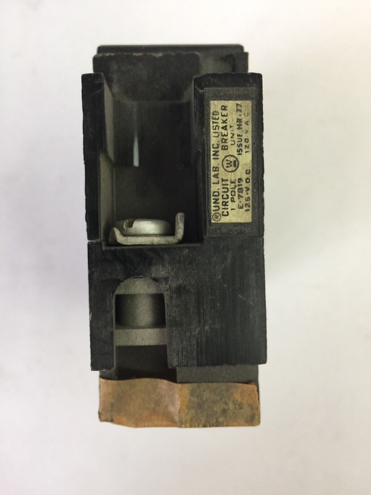 WESTINGHOUSE E1015 AB DE-ION CIRCUIT BREAKER 15AMP 1POLE 120VAC 125VDC