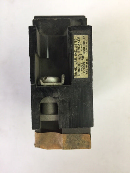 WESTINGHOUSE E1015 AB DE-ION CIRCUIT BREAKER 15AMP 1POLE 120VAC 125VDC