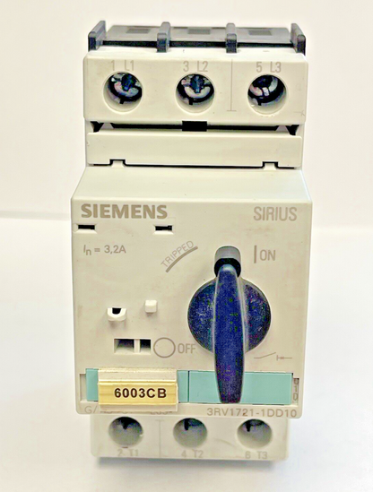 SIEMENS - 3RV1721-1DD10 - CIRCUIT BREAKER / PLANT PROTECTOR