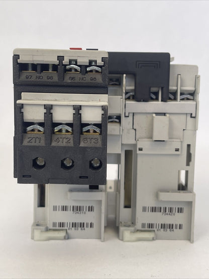 ALLEN BRADLEY REVERSING STARTER (104-C12DJ22 600VAC 32A 10HP + 193-T1AC12)
