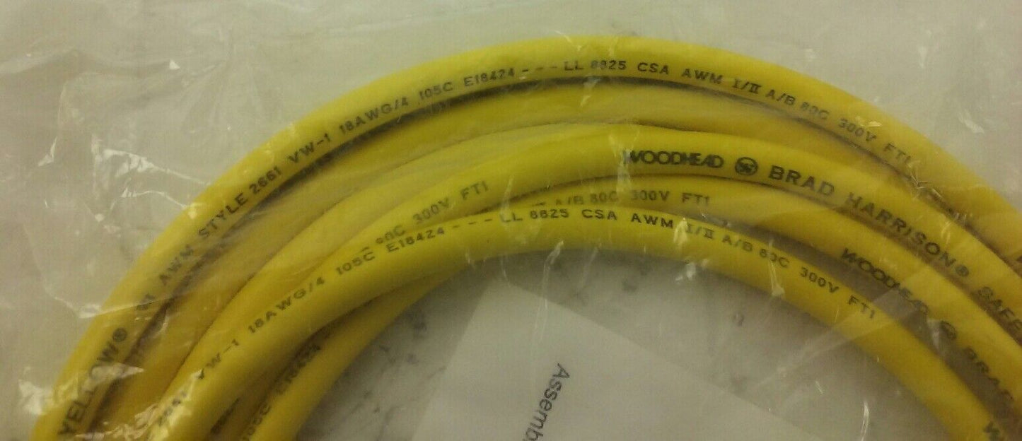 WOODHEAD- BRAD HARRISON CABLE CONNECTOR 60-2364-2, 18AWG/4 105C, 300V, NEW