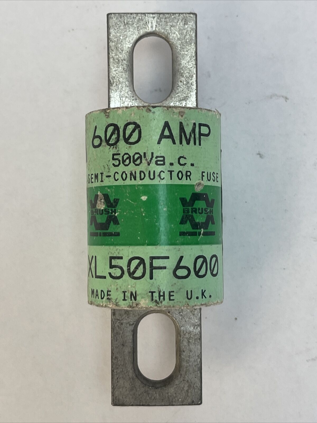 BRUSH XL50F600 SEMI-CONDUCTOR FUSE 600AMP 500VAC