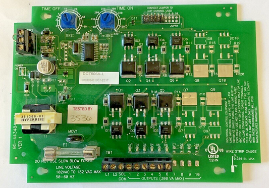 DWYER DCT506A-L DUST CONTROLLER CIRCUIT BOARD 132VAC 50-60HZ