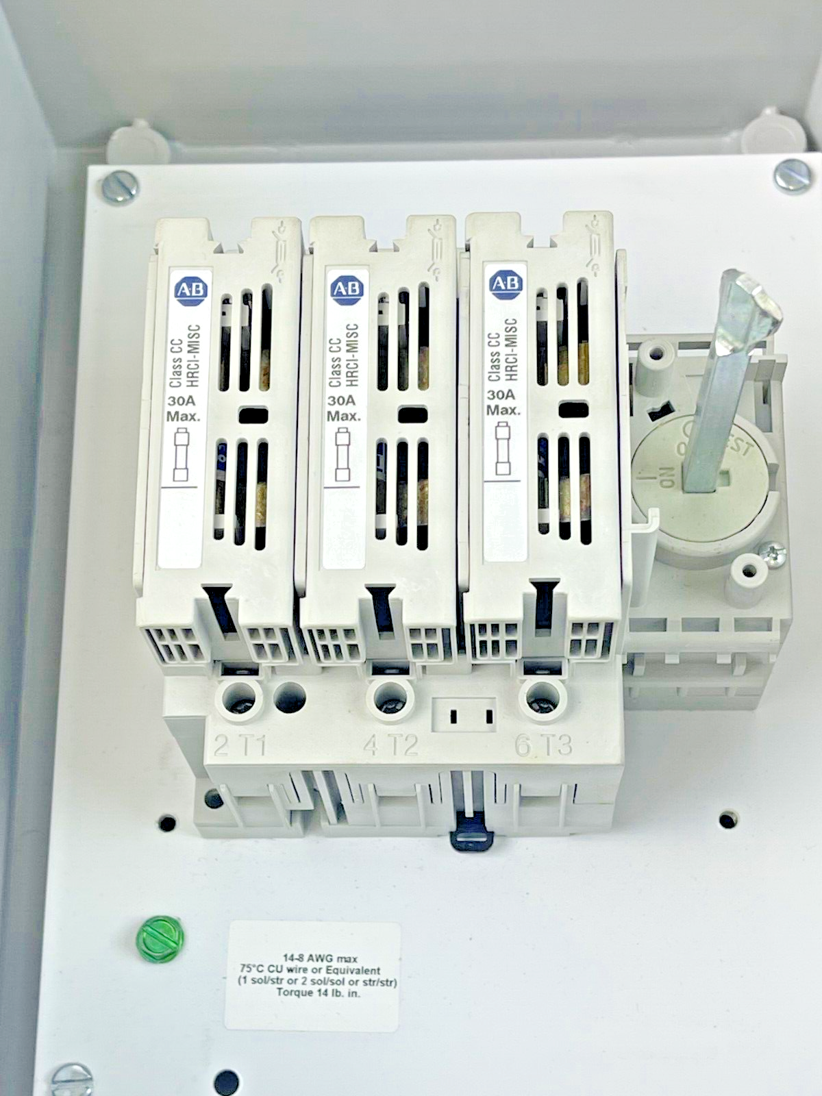 ALLEN-BRADLEY - 194R-KC30-1753-PY SER.B - ENCLOSED MOLDED CASE SWITCH REV. 6-74