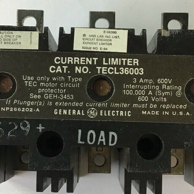 GENERAL ELECTRIC TECL36003 CURRENT LIMITER 3A 600V