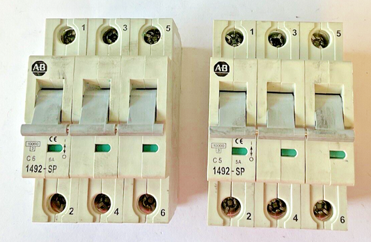 ALLEN BRADLEY 1492-SP3C060/ 1492SP3C050 CIRCUIT BREAKER SER.C 3POLE