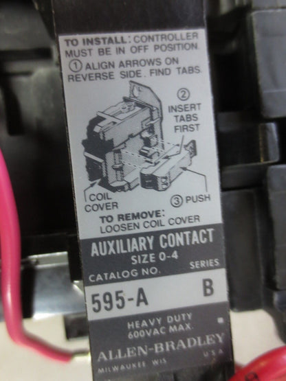 ALLEN-BRADLEY 509-BOXD ACROSS-THE-LINE AC STARTER - 115-120V/60Hz, 11V/50Hz NEW