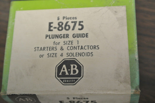 ALLEN-BRADLEY E-8675 PLUNGER GUIDE / SIZE 1 / SIZE 6 SOLENOIDS / NEW SURPLUS 6pc